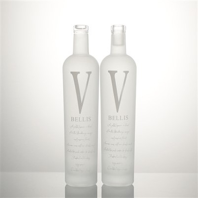 750 ml Frosted Vodka glasflaske