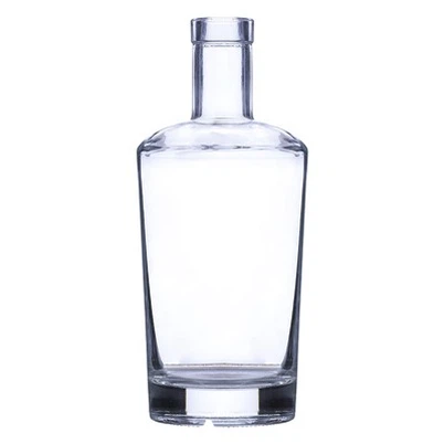 Brugerdefineret flad mund vodka glasflaske