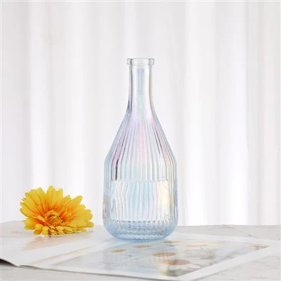 Farverige glasflasker