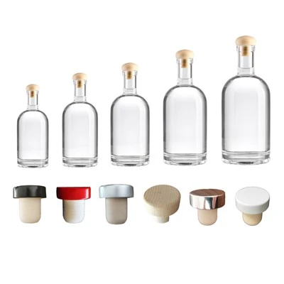 Gennemsigtig vodka glasflaske