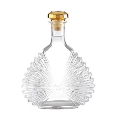 700 ml unik form glasflaske til brandyflaske