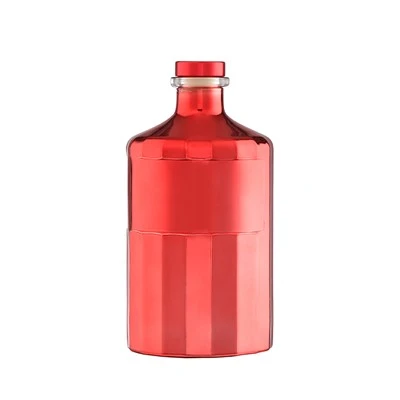 Rød farve rund whisky brugerdefineret design 500 ml