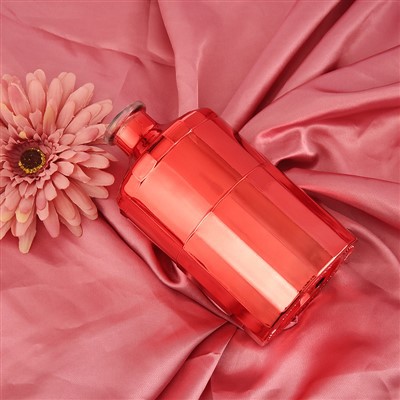 Seneste design rød farve galvaniseret whiskyflaske 500ML